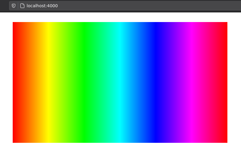 Rainbow rectangle
