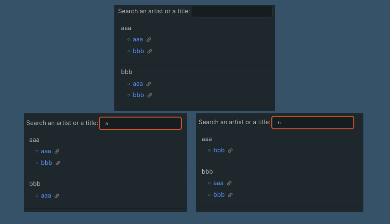 Chords list search