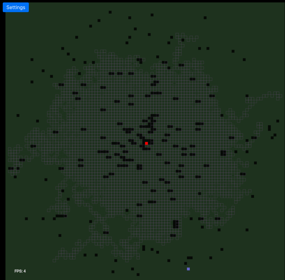 Ants colony algorithm visualization - The stuff I do