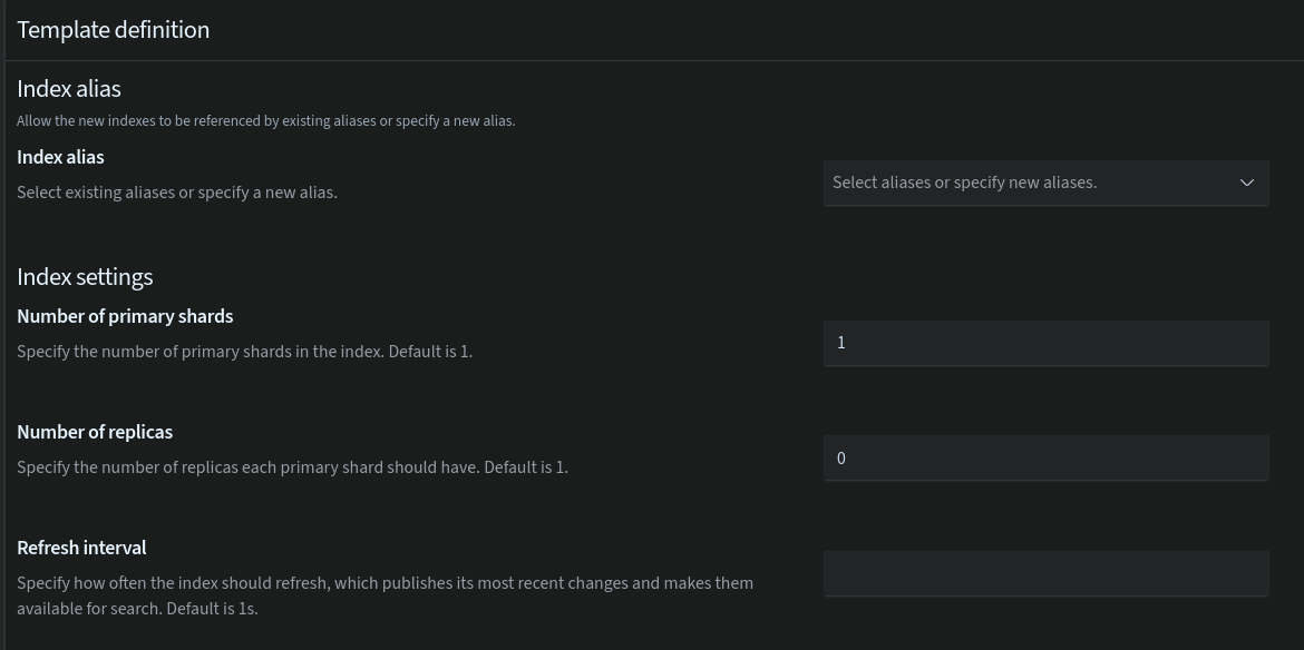 Index template settings 2